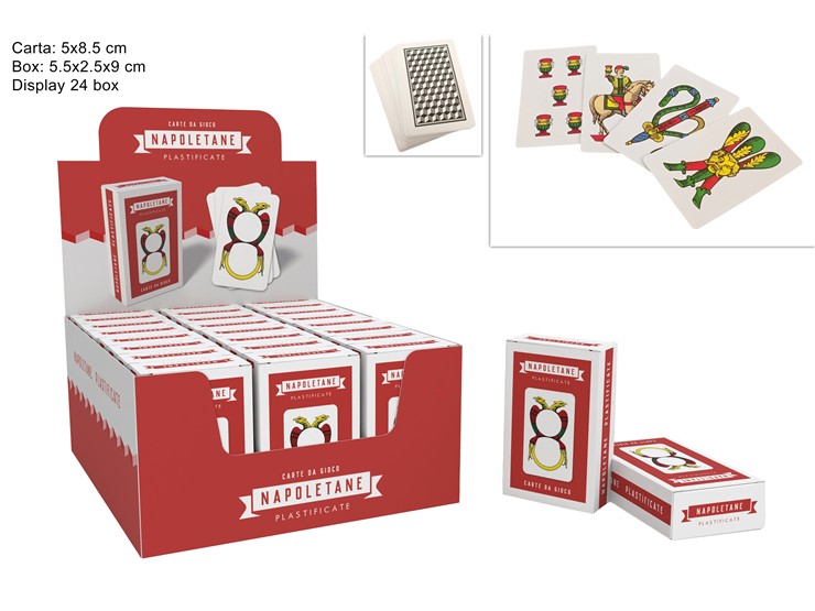 CARTE DA GIOCO NAPOLETANE Art.E0810 - Giocattoli > Gioco Da Tavolo > Carte Gioco - Ingrosso B2B Magazzini Scatigna