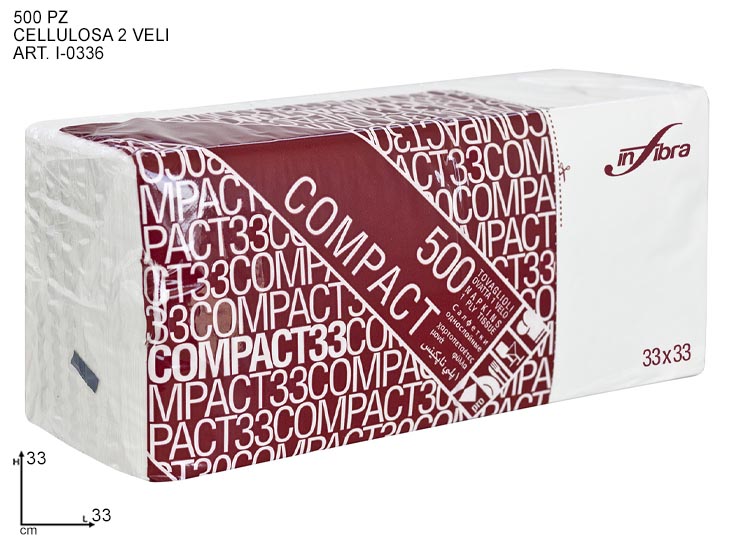 TOVAGLIOLI INFIORE COMPACT Pz.500 0336 1 - Party > Decorazioni E Tavola > Monouso E Riutilizzabili - Ingrosso B2B Magazzini Scatigna