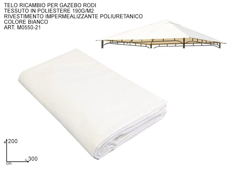 TELO GAZEBO RODI 3X2 - Summer > Arredo E Attrezzature Da Esterno > Accessori E Coperture - Ingrosso B2B Magazzini Scatigna