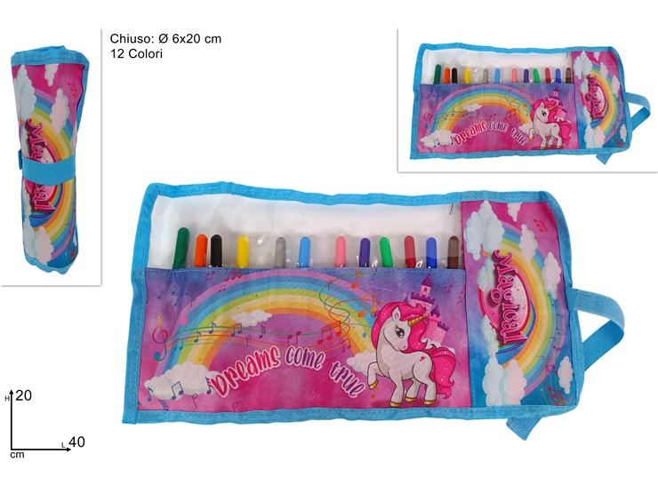 ASTUCCIO UNICORNO ROLL C/12 GIOTTO 855-A - Scuola Ufficio > Astucci > Disney - Ingrosso B2B Magazzini Scatigna