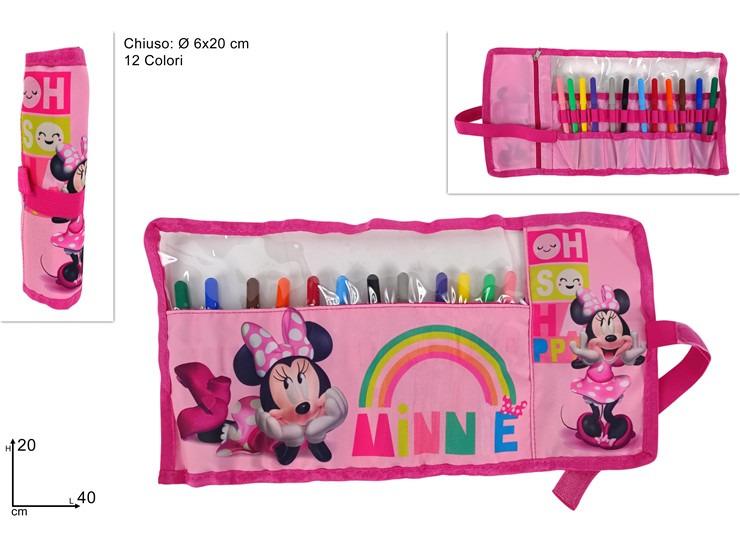 ASTUCCIO TOPOLINA ROLL C/12 GIOTTO 0855 - Scuola Ufficio > Astucci > Disney - Ingrosso B2B Magazzini Scatigna