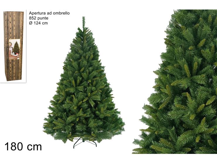PINO LOS ANGELES Cm180 A OMBREL.5E60-852 - Natale > Alberi > Verdi - Ingrosso B2B Magazzini Scatigna
