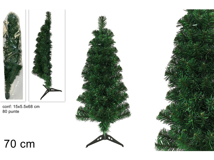 ALBERELLO Cm.70 80PUNTE A META' BS-70-80 - Natale > Alberi > Alberelli - Ingrosso B2B Magazzini Scatigna