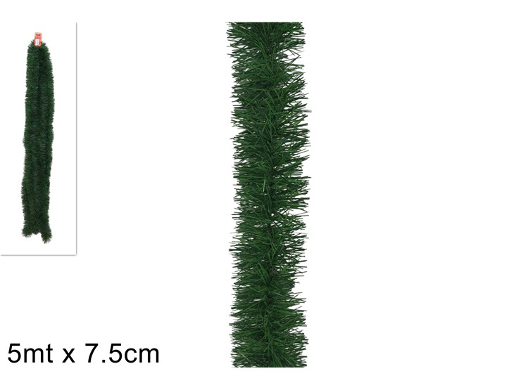 FILO VERDE Mt.5Cm.7,5 16PLY PVC7/X-2,7 - Natale > Ghirlande E Fili > Fili - Ingrosso B2B Magazzini Scatigna