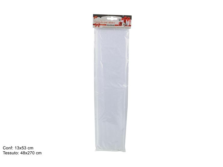 TES.ALB.BIANCO Cm.48Mt.2,70 HJ08-1622-4 - Confezionamento > Nastri E Rotoli > Tessuti Organza - Ingrosso B2B Magazzini Scatigna