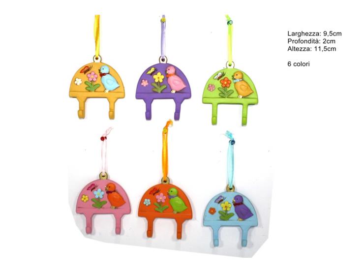 APPEND.DOPP.GANCIO PAPERA 6COL.GSD1701 - Eventi > Pasqua > Appendini - Ingrosso B2B Magazzini Scatigna