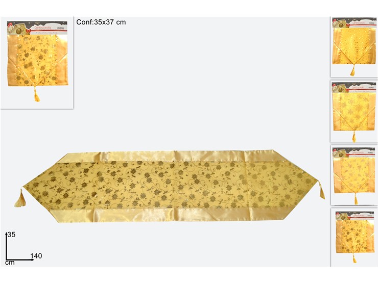 CENTROTAV.ORG.ORO 35140 HC-93423/566/63 - Natale > Tavola > Runner - Ingrosso B2B Magazzini Scatigna