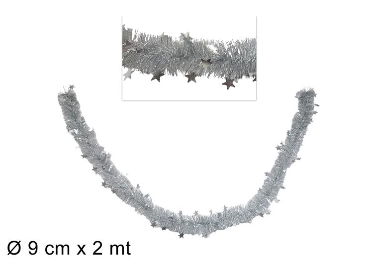 FILO ADDOB.C/STELLA SILVER Cm.9Mt.2 HCX - Natale > Ghirlande E Fili > Fili - Ingrosso B2B Magazzini Scatigna