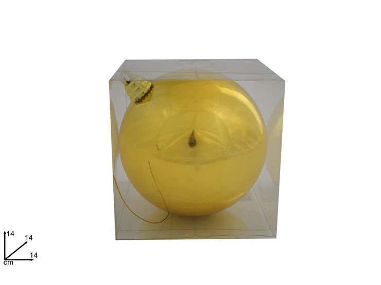 PALLA Cm14 BOX PVC LUCIDA ORO 2A1E10/G - Natale > Sfere > Lucide - Ingrosso B2B Magazzini Scatigna