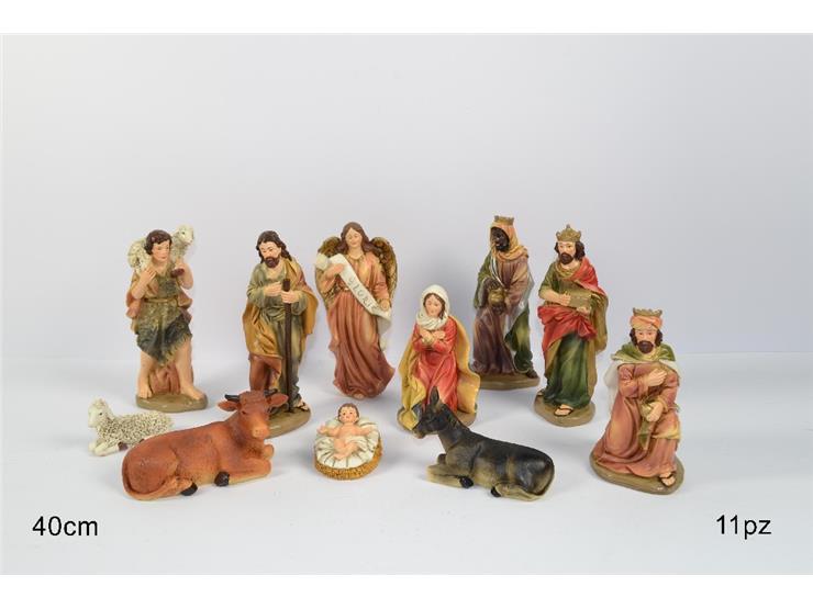 NATIVITA' Pz.11 Cm.40 Art.LP57051 S/11 - Natale > Nativita Personaggi > Personaggi Nativita Completi - Ingrosso B2B Magazzini Scatigna