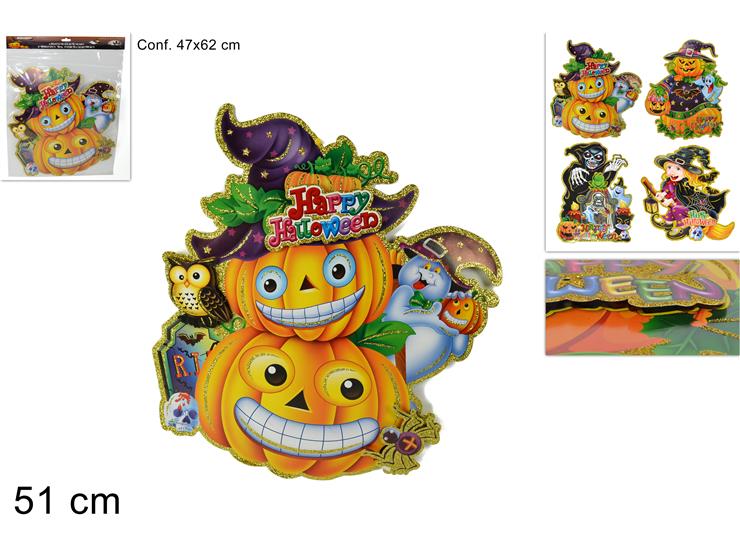DECOR.CARTONC.RIL.SOGG.HALLOW.2013319/27 - Eventi > Halloween > Decorazioni - Ingrosso B2B Magazzini Scatigna