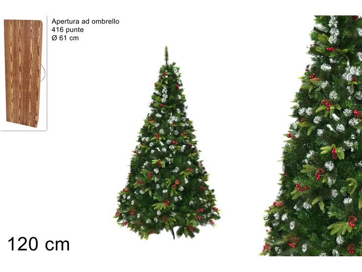 ALBERO DALIA Cm.120 416PUNTE ABK40-416 - Natale > Alberi > Verdi - Ingrosso B2B Magazzini Scatigna