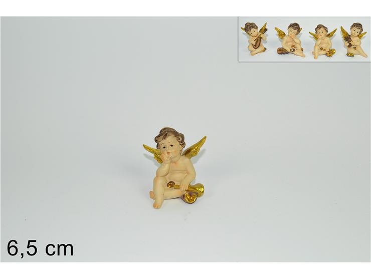 ANGELO SEDUTO Cm.6,5 4ASS. A54981-3 - Natale > Decorazioni Da Interno > Personaggi - Ingrosso B2B Magazzini Scatigna