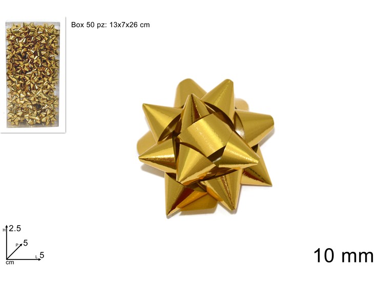 COCCARDE ORO mm.10 Pz.50 BOX PVC 15LUXM - Eventi > Compleanno > Accessori Confezionamento - Ingrosso B2B Magazzini Scatigna