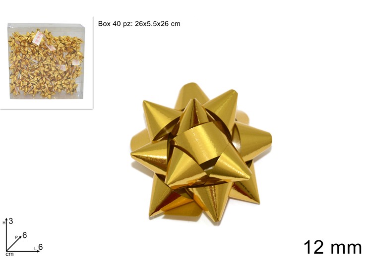 COCCARDE ORO mm.14 Pz.40 BOX 15LUX MET - Eventi > Compleanno > Accessori Confezionamento - Ingrosso B2B Magazzini Scatigna