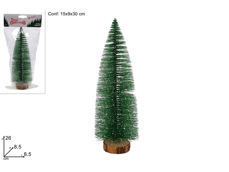 ALBERO ABETE INNEV.VERDE CH.Cm.25 CO-16- - Natale > Nativita Accessori > Elementi Per Presepe - Ingrosso B2B Magazzini Scatigna