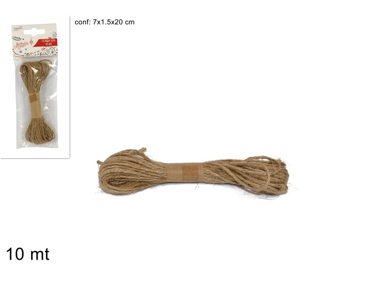 CORDA JUTA COL.BEIGE Mt.10 KM-0007  - Natale > Confezionamento > Nastri E Rotoli - Ingrosso B2B Magazzini Scatigna