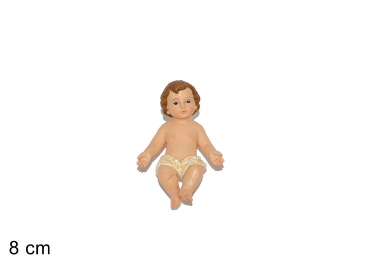 GESU' BAMBINO Cm.8  EU01352-6A - Natale > Nativita Personaggi > Bambinello - Ingrosso B2B Magazzini Scatigna