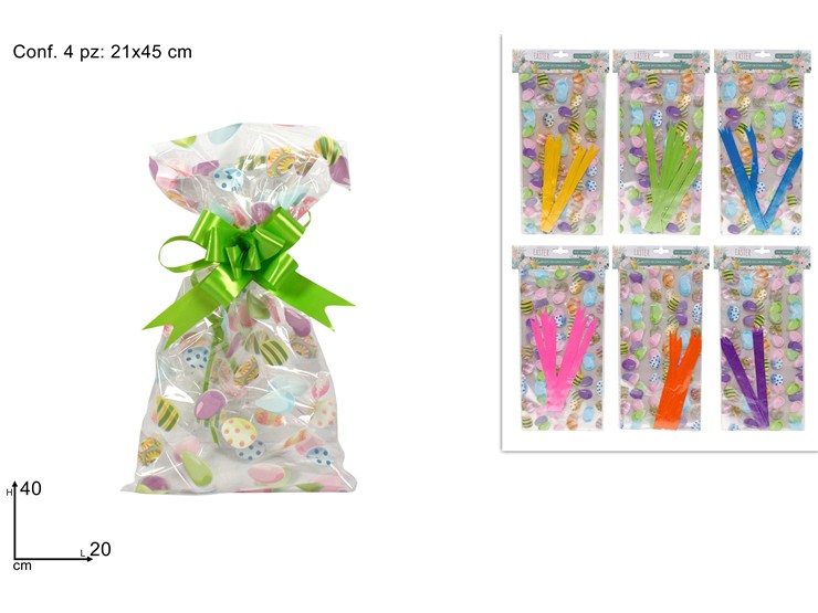 BUSTE C/FIOCCHI 44 DEC.PASQU.2040 YB22 - Eventi > Pasqua > Confezionamento E Cartoleria - Ingrosso B2B Magazzini Scatigna