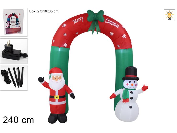 GONFIABILE ARCO C/LUCI CH16008-240 - Natale > Decorazioni Grande Formato > Gonfiabili - Ingrosso B2B Magazzini Scatigna