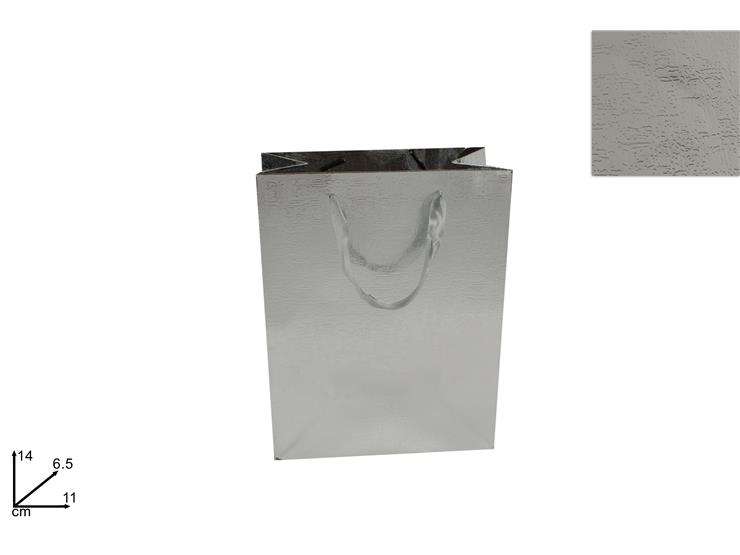 BUSTA REG.METALLIZ.SILVER 14116 724299 - Confezionamento > Buste Regalo > Metallizzate - Ingrosso B2B Magazzini Scatigna
