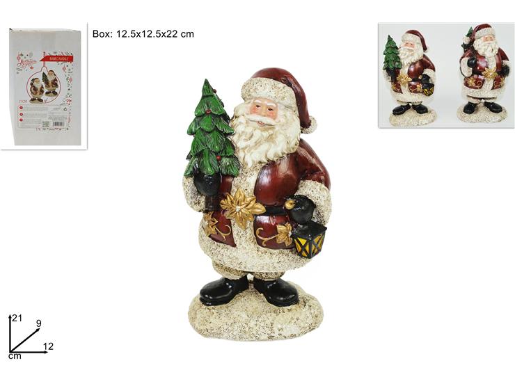 BABBO NATALE Cm.21 2ASS.Art.60120 S/2 - Natale > Babbo Natale > Ceramica - Ingrosso B2B Magazzini Scatigna