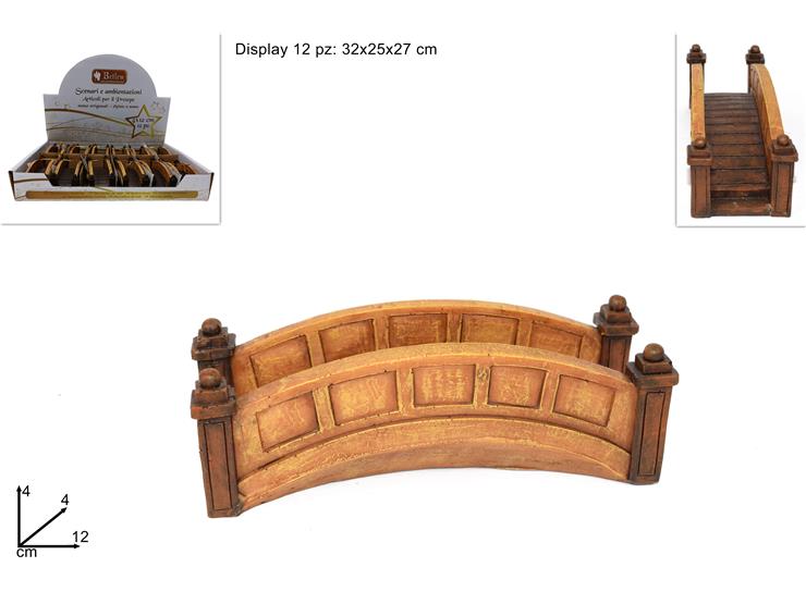 PONTE POLIRESINA IN DISPLAY Art.60708 - Natale > Nativita Accessori > Elementi Per Presepe - Ingrosso B2B Magazzini Scatigna