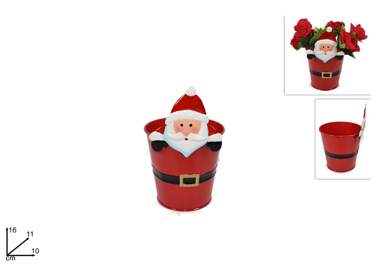 SECCHIEL.PORTAPIAN.BAB.NAT.LAT.Cm16 6171 - Natale > Casa Arredo > Portapiante - Ingrosso B2B Magazzini Scatigna