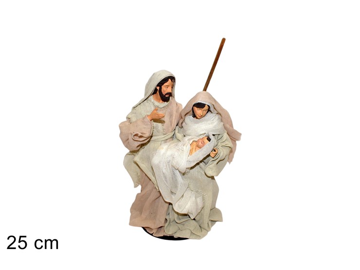 NATIVITA' NATURALE Cm.25 Art.GHF-1118-10 - Natale > Nativita Personaggi > Nativita Tessuto - Ingrosso B2B Magazzini Scatigna