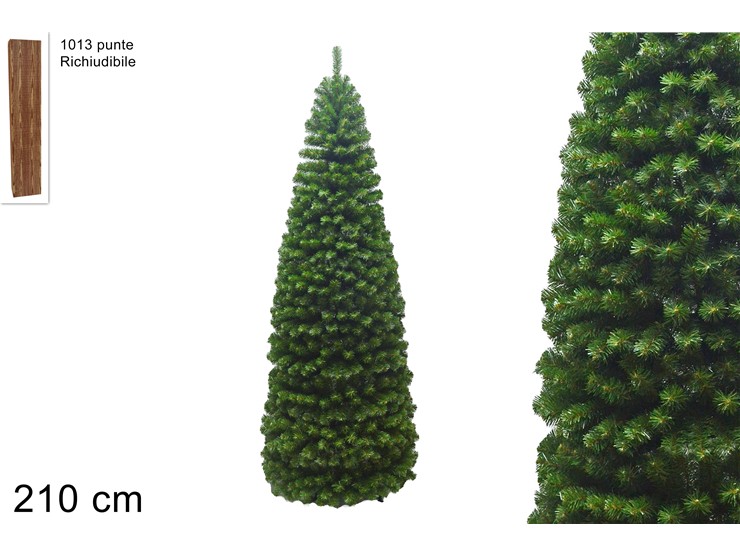 ALBERO NATALE RICHIUD.Cm210 1000P.B554T7 - Natale > Alberi > Richiudibile - Ingrosso B2B Magazzini Scatigna