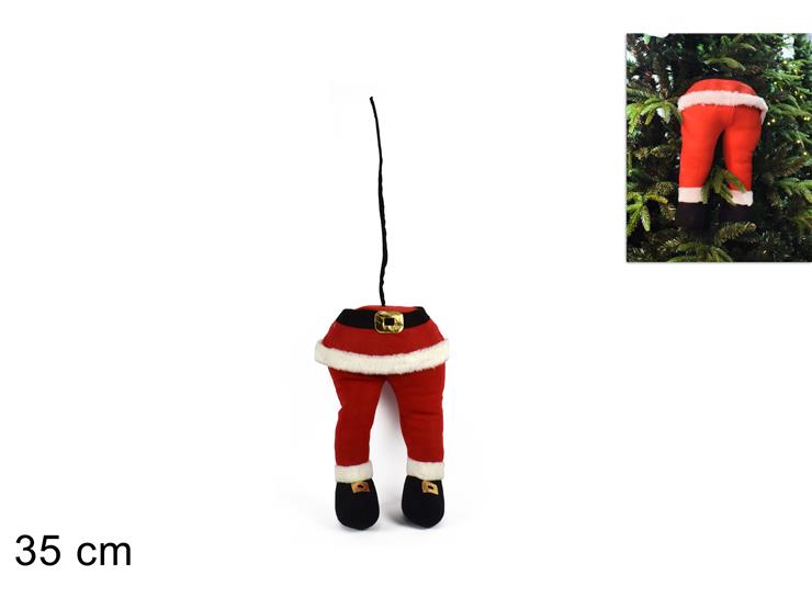 GAMBE BABBO NATALE Cm.35 Art.GH18-03 - Natale > Babbo Natale > Appendini - Ingrosso B2B Magazzini Scatigna