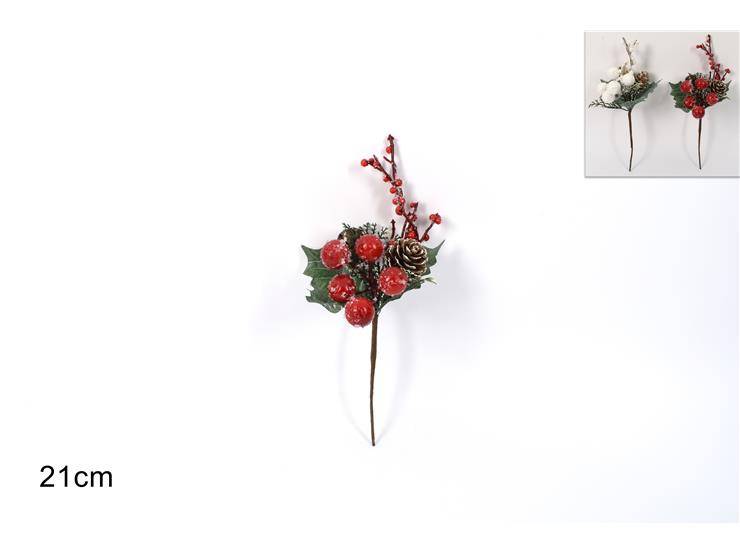 CHIUDIPACCO BACCHE E CAMPAN.2ASS.847815- - Natale > Bacche E Fiori > Spilloni Bacche Piccole - Ingrosso B2B Magazzini Scatigna