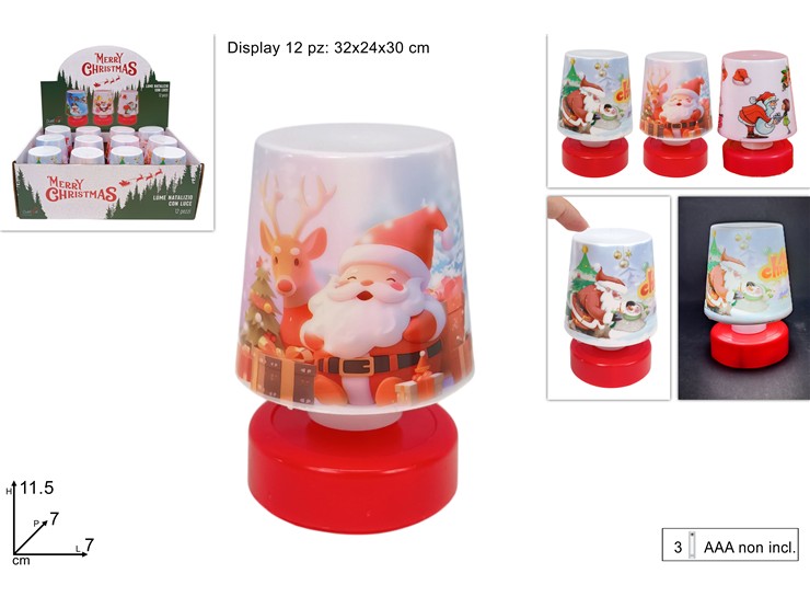 LUME SOGGETTI NATAL.C/LUCE BATT.2018571 - Natale > Casa Arredo > Lampade - Ingrosso B2B Magazzini Scatigna