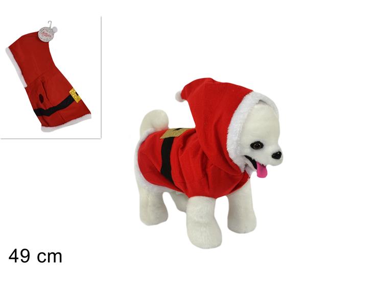 VESTITO BABBO NATALE C/CAPPUC.xCANI 9280 - Natale > Costumii Accessori > Costumi Animali - Ingrosso B2B Magazzini Scatigna