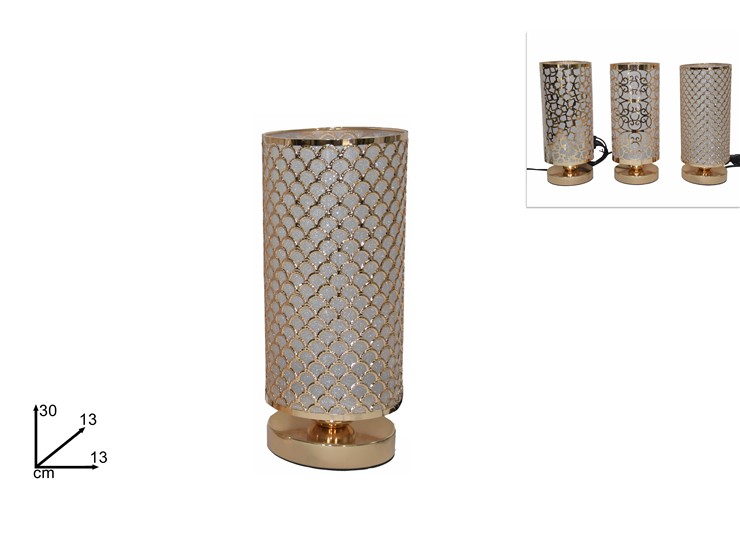 LUME METALLO ORO Cm.30 3ASS.2019408 GOLD - Everyday > Complementi Arredo > Illuminazione - Ingrosso B2B Magazzini Scatigna