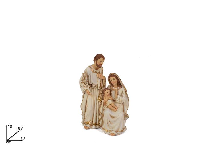 NATIVITA' ABITI CH.C/GLIT.ORO Cm19 51598 - Natale > Nativita Personaggi > Sacra Famiglia - Ingrosso B2B Magazzini Scatigna