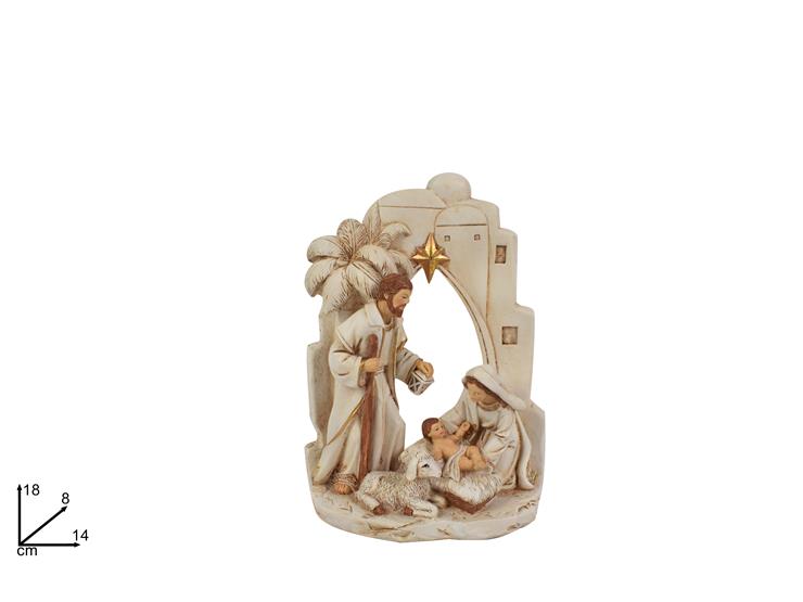 NATIVITA' ABITI CHIARI C/SCEN.PAES.35160 - Natale > Nativita Personaggi > Sacra Famiglia - Ingrosso B2B Magazzini Scatigna