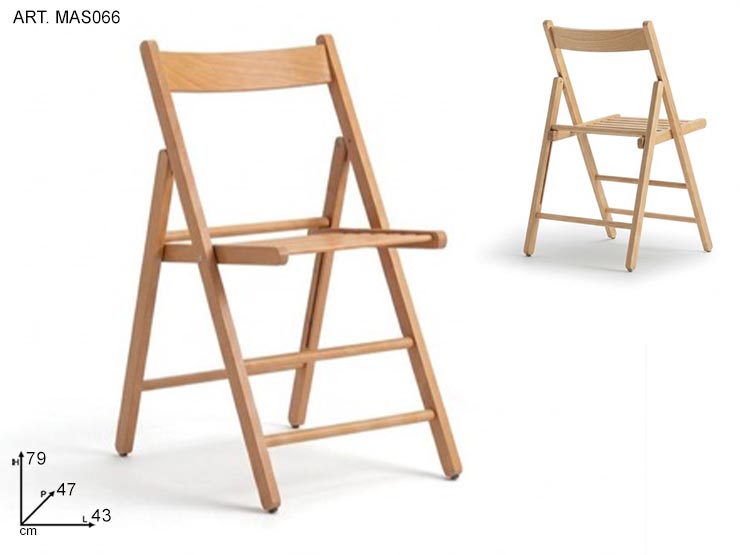SEDIE PIEGHEVOLI NATURALE - Everyday > Mobili > Sedute - Ingrosso B2B Magazzini Scatigna