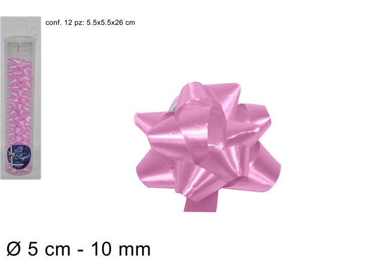 TUBO COCCARDE Pz.12 ROSA mm.50 YGYP-12P - Eventi > Nascite > Accessori Confezionamento - Ingrosso B2B Magazzini Scatigna