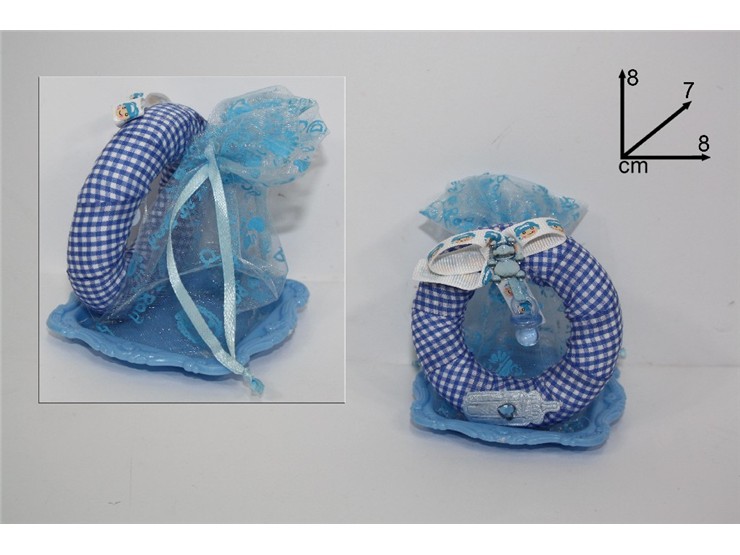 COFANETTO PORTACONF.CERCHIO CEL.2012097 - Eventi > Nascite > Portaconfetti - Ingrosso B2B Magazzini Scatigna