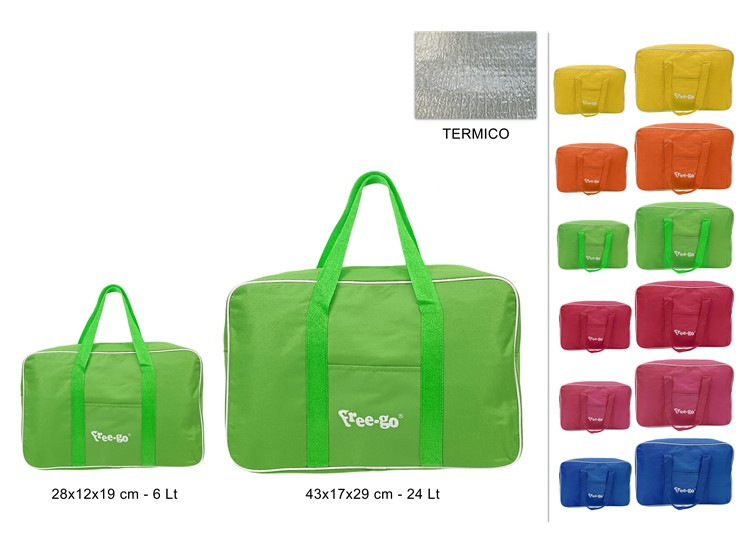 COPPIA FRIGO T.U.INT.ALL.6COL.GB1211002/ - Summer > Borse E Accessori Da Spiaggia > Borse Frigo E Zaini - Ingrosso B2B Magazzini Scatigna