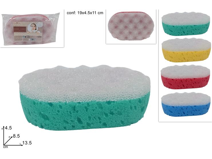 SPUGNA BAGNO MASSAGGIO 4COL.Art.0310 - Everyday > Bagno > Igiene Personale - Ingrosso B2B Magazzini Scatigna