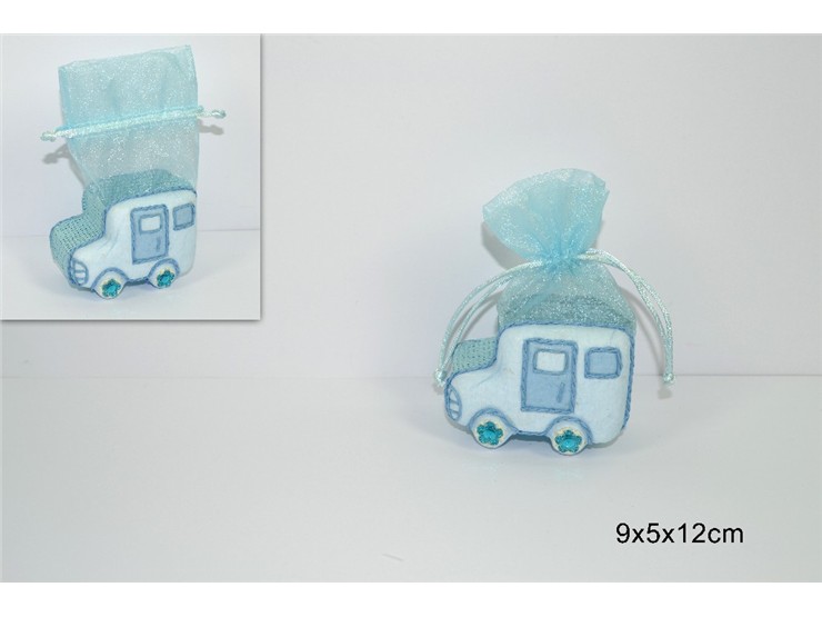 SACCH.MACCHIN.P/CONFETTI CELES.BD13-2119 - Eventi > Nascite > Portaconfetti - Ingrosso B2B Magazzini Scatigna