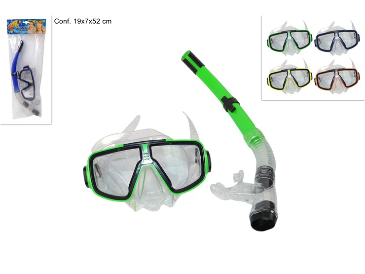 MASCHERA E BOCC.C/VALV.SCAR.YB096546 006 - Summer > Tempo Libero E Giochi > Nuoto - Ingrosso B2B Magazzini Scatigna