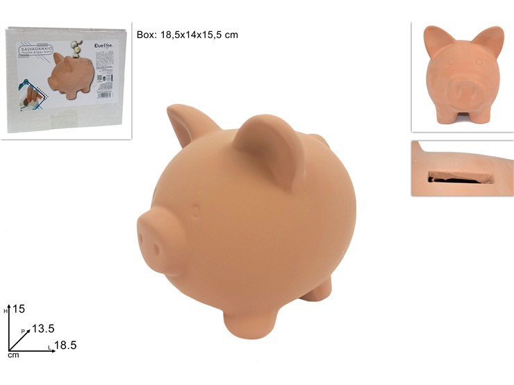 MAIALINO SALVADANAIO Cm.18,5 03X387-6X - Everyday > Everyday > Accessori Per La Casa - Ingrosso B2B Magazzini Scatigna