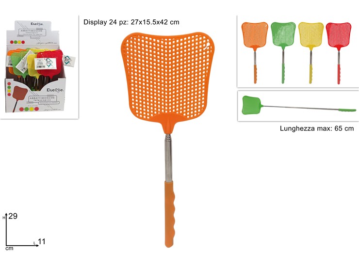 ABBATTIMOSCHE TELESCOP.29/65CM Art.3765 - Summer > Citronella E Fiaccole > Citronella - Ingrosso B2B Magazzini Scatigna