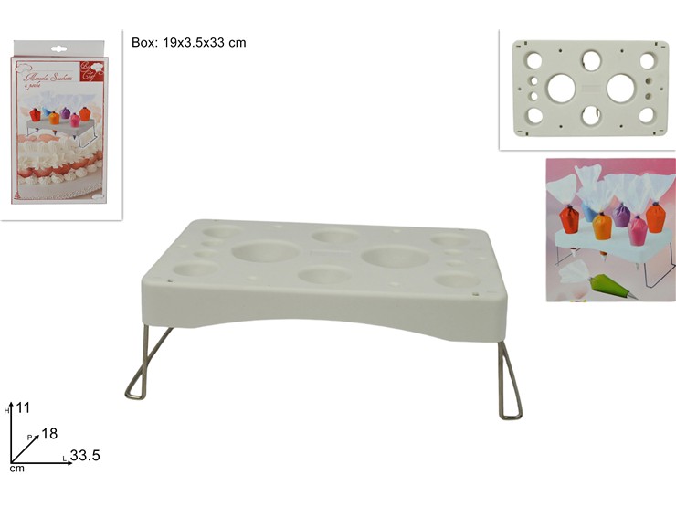 MENSOLA POGGIA SACCHETTI A POCHE KT0323 - Everyday > Cucina > Dolci E Decorazioni - Ingrosso B2B Magazzini Scatigna