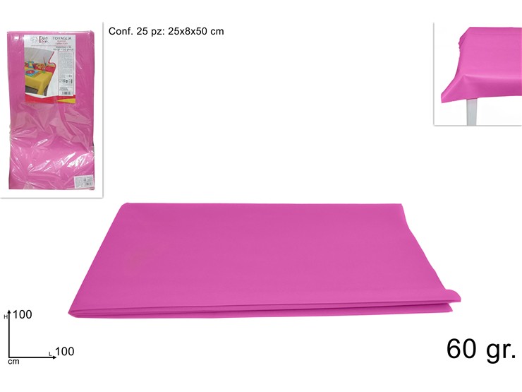 TOVAGLIA TNT ROSA 100100 Gr.70 1RS-1977 - Party > Decorazioni E Tavola > Monouso E Riutilizzabili - Ingrosso B2B Magazzini Scatigna