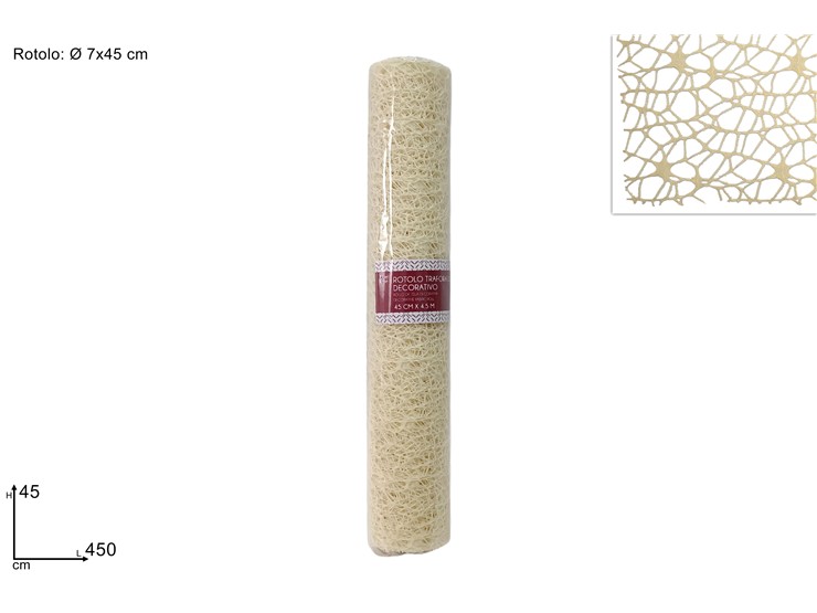 ROTOLO SPID.BEIGE Cm.45Mt.4,5 ZL5401-6 - Eventi > Matrimonio > Accessori Confezionamento - Ingrosso B2B Magazzini Scatigna