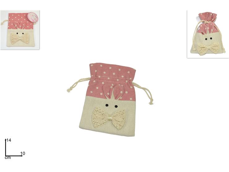 SACCHET.JUTA PAPIL.MERL.ROSA 1014 15017 - Eventi > Nascite > Portaconfetti - Ingrosso B2B Magazzini Scatigna